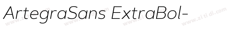 ArtegraSans ExtraBol字体转换